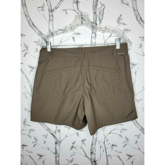 COLUMBIA XCO Shorts Brown Hiking Outer Sportswear Lightweight Cotton - Picture 3 of 5